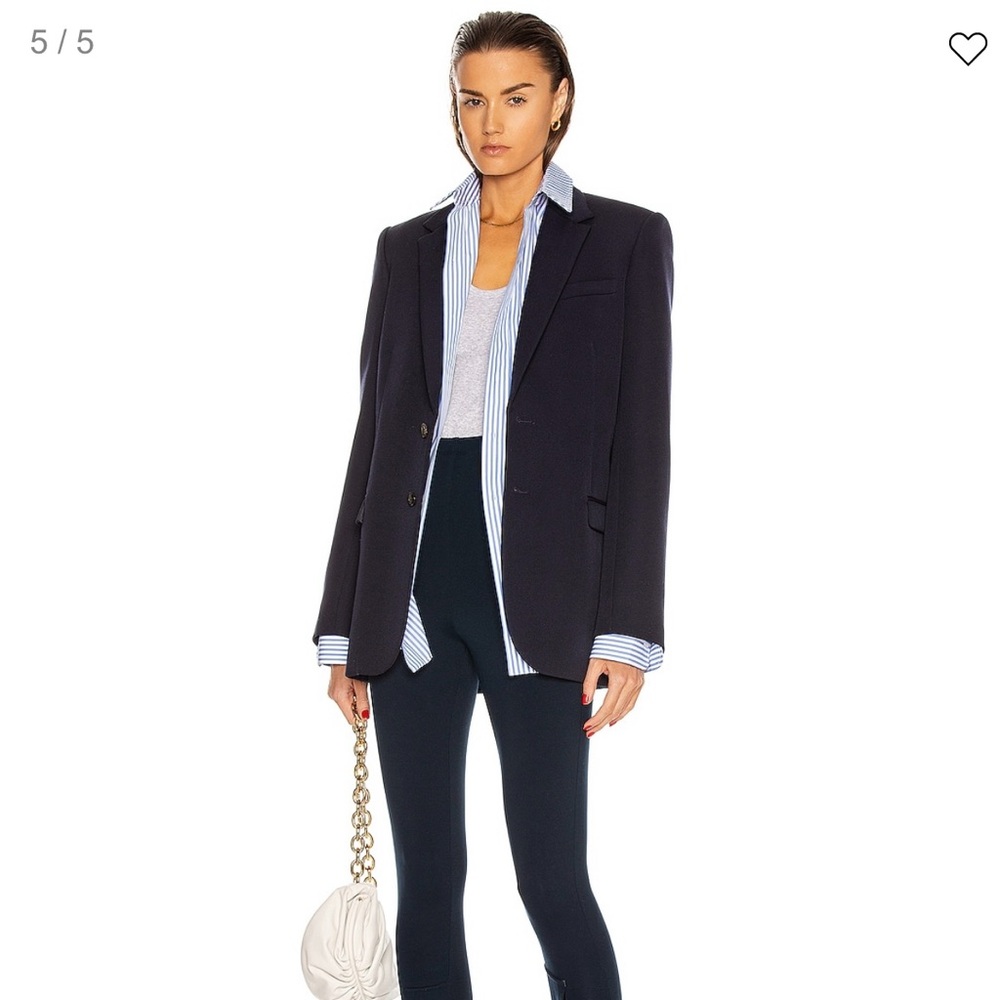 WARDROBE.NYC Blue Striped Button Down Shirt